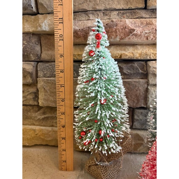 Miniature Bottle Brush Christmas Trees for Christmas and Holiday Decorating - Picture 7 of 8